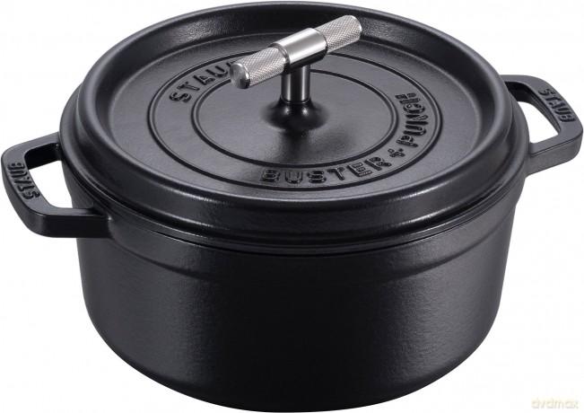 Staub - Buster + Punch Cocotte - Black - 24 cm