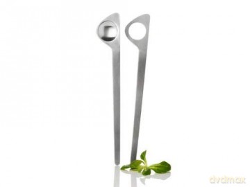 Stelton - Arne Jacobsen Salad Servers - Steel