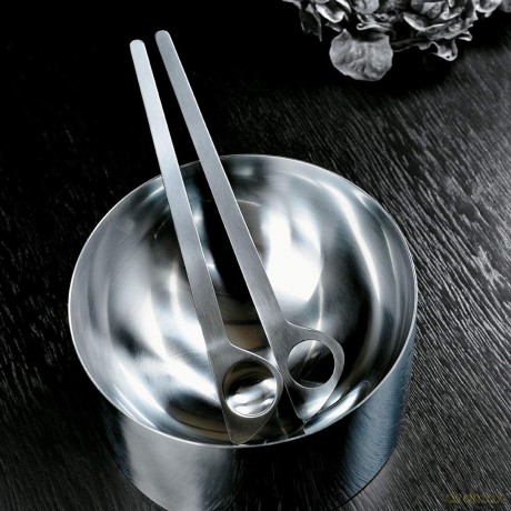 Stelton - Arne Jacobsen Salad Servers - Steel