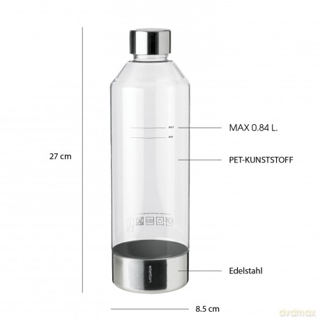 Stelton - Brus Carbonating Bottle - 1.15 L (Clear)