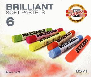 Pastele Suche 6 Kolorów Fluo [SZKOŁA]