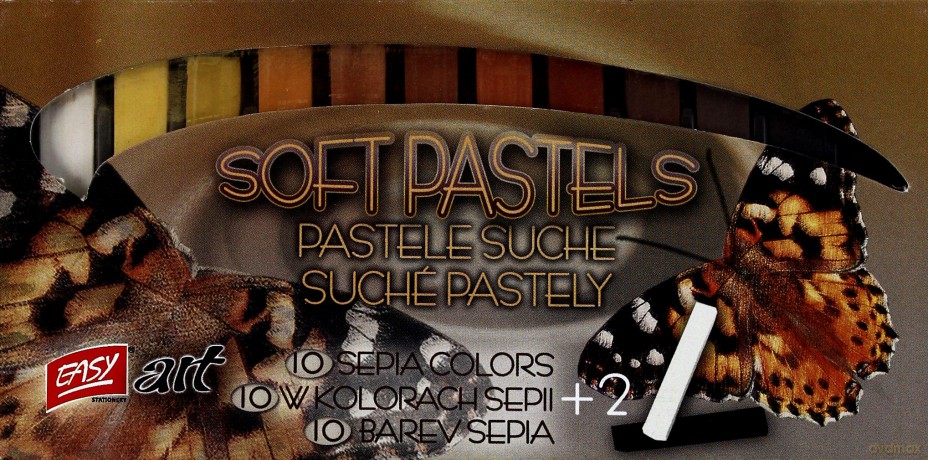 Pastele Suche Sepia 12 Kolorów [SZKOŁA]