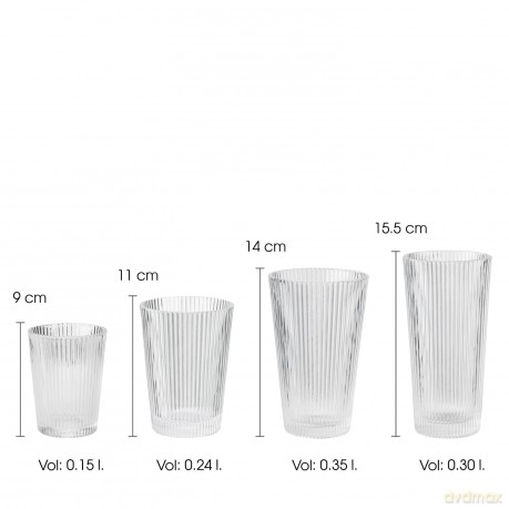 Stelton - Pilastro Drinking Glass 24 cl (6 pcs)