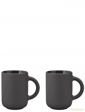 Stelton - Theo Mug 0.35 L 2 Pcs (Black)