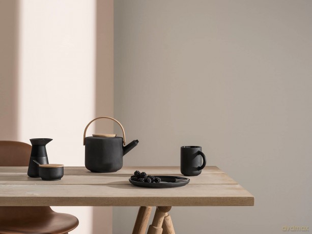 Stelton - Theo Mug 0.35 L 2 Pcs (Black)