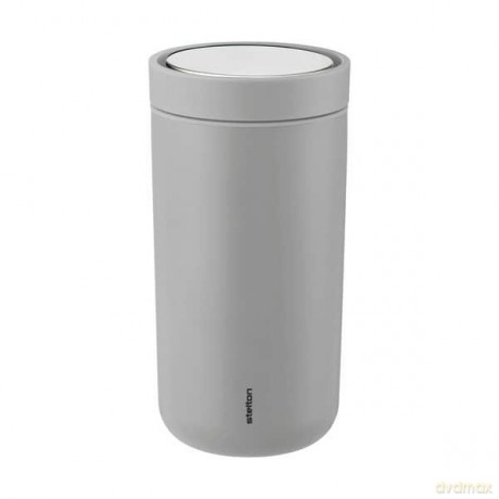 Stelton - To-Go Click Travel Mug - 20âŻcl - Stainless Steel - Soft Light Grey
