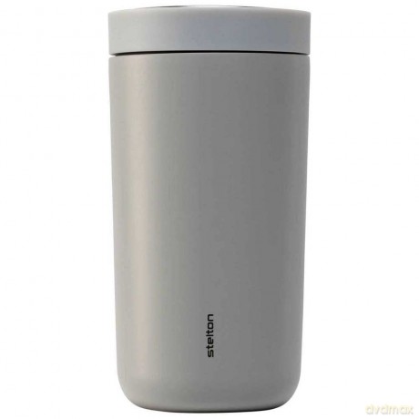 Stelton - To-Go Click Travel Mug - 20âŻcl - Stainless Steel - Soft Light Grey