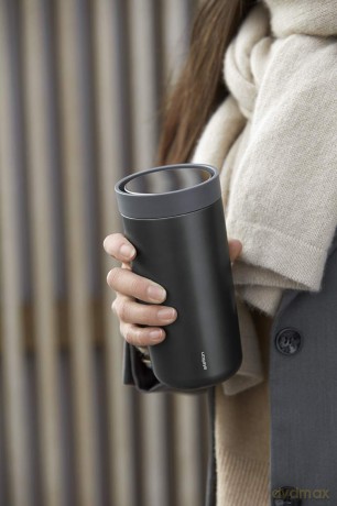 Stelton - To-Go Click Vacuum Insulated Cup 0.4 L (Black Metallic)