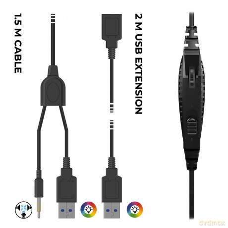 Subsonic Headset All Platforms + Led MULTI