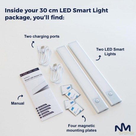 Sunmatic - LED Sensor Light 30cm (2-pack