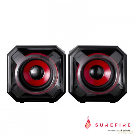 SUREFIRE - Gator Eye Gaming Speakers, Red