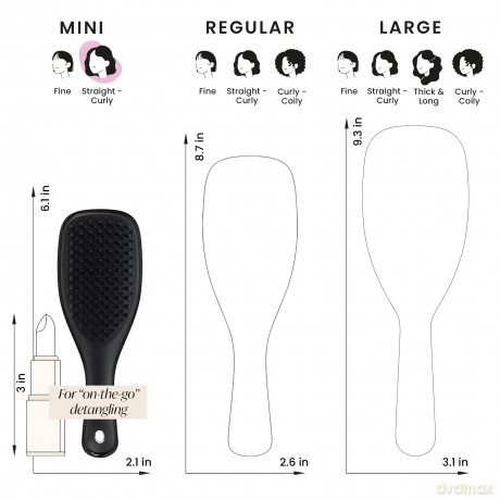 Tangle Teezer - The Ultimate Detangler Mini - Liquorice Black - Mini