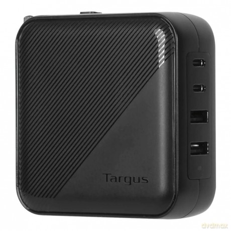 Targus - PowerElite Universal 100 W 4- Port GaN Wall-Charger - with Travel Adapters