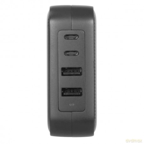 Targus - PowerElite Universal 100 W 4- Port GaN Wall-Charger - with Travel Adapters