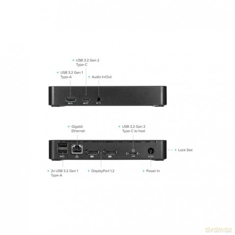 Targus - Universal DisplayLink USB-C Dual 4K DisplayPort Docking Station with 65 W Power Delivery