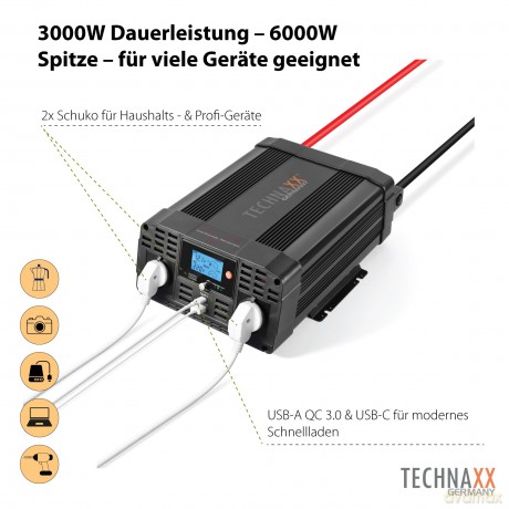 Technaxx - Inverter 3000W Sine - TE23