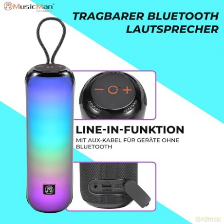 Technaxx - MusicMan BT-Speaker with RGB Light BT-X66