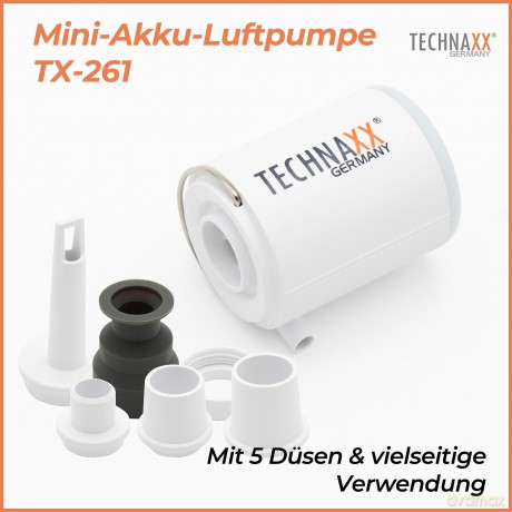 Technaxx - Portable Mini Air Pump - 1300MAH Battery - TX-261 [SPORT]