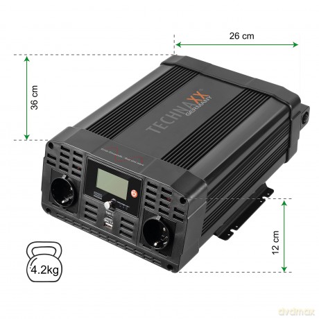 Technaxx - Power Inverter 2000W Sine - TE22