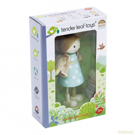 Tender Leaf - Dollhouse Figure - Mrs Goodwood and Baby - (TL8144)