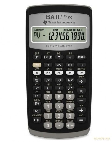 Kalkulator biurowy Texas Instruments - BA ll Plus Financial Calculator