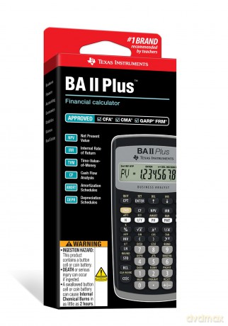 Kalkulator biurowy Texas Instruments - BA ll Plus Financial Calculator