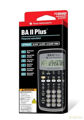 Kalkulator biurowy Texas Instruments - BA ll Plus Financial Calculator
