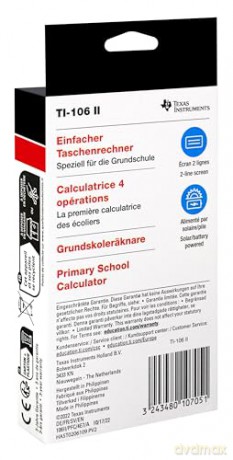Texas Instruments - TI-106 II Basic Calculator
