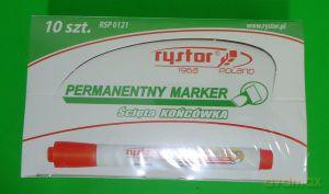 Permanentny Marker Ścięta Końcówka Czerwony [SZKOŁA]
