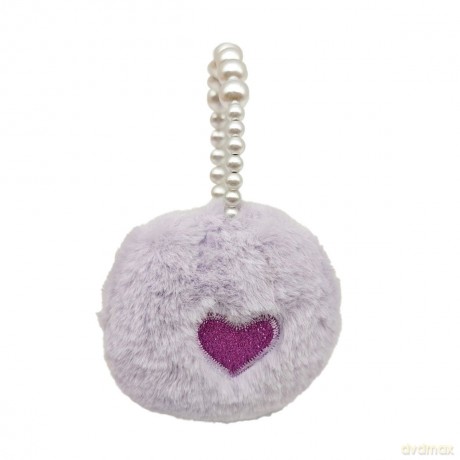 Tinka - Plush Earmuffs - Purple w. pearl headband (8-800429)