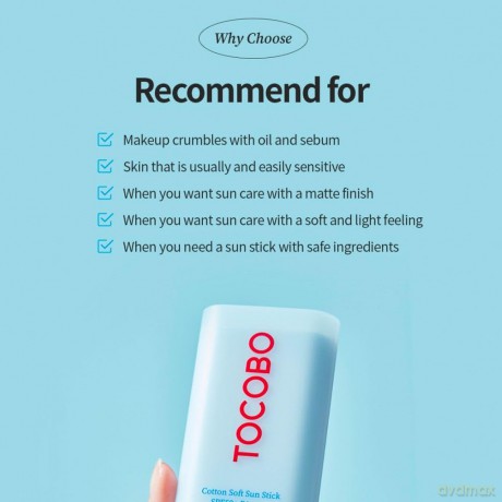 Tocobo - Cotton Soft Sun Stick - SPF50+ PA++++ - 19 grams