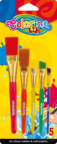 Pędzelki 5 Sztuk Colorino Kids [SZKOŁA]