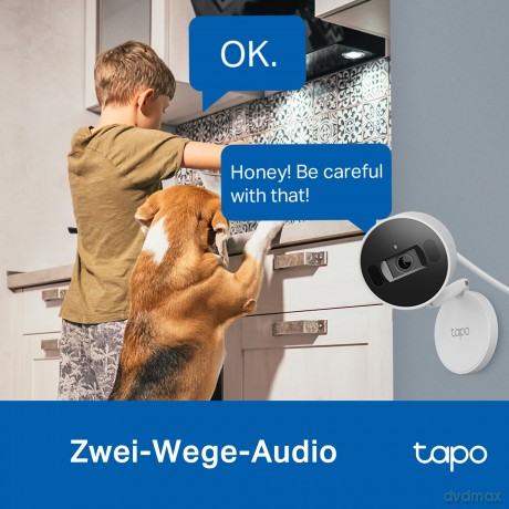 TP-Link - Tapo AI Home Security Wi-Fi Camera Tapo C125