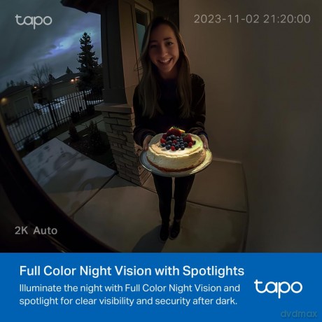 TP-Link - Tapo D210 Video Doorbell Camera