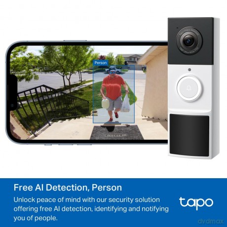 TP-Link - Tapo D210 Video Doorbell Camera