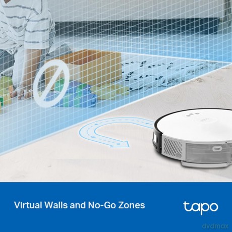 TP-Link - Tapo RV20 Mop Plus Smart Robot Vacuum and Mop Cleaner