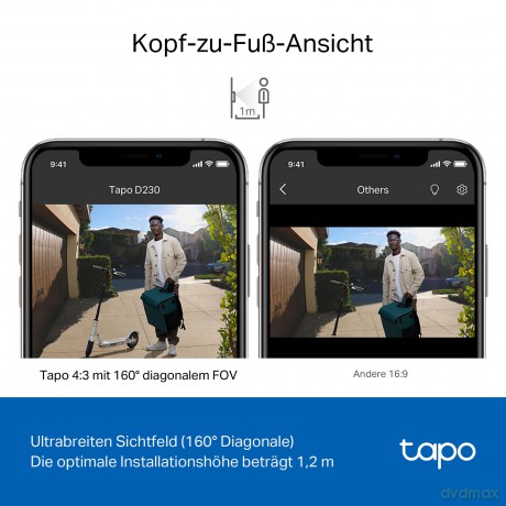 TP-Link - Tapo Smart Video Doorbell Camera Kit /Tapo D230S1