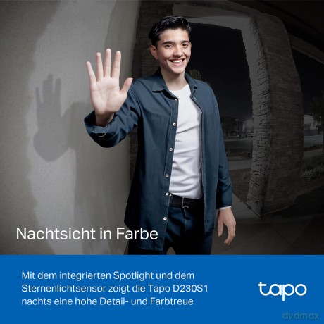 TP-Link - Tapo Smart Video Doorbell Camera Kit /Tapo D230S1