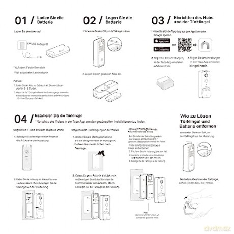 TP-Link - Tapo Smart Video Doorbell Camera Kit /Tapo D230S1