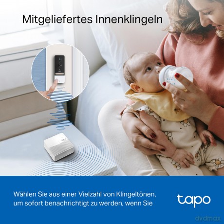 TP-Link - Tapo Smart Video Doorbell Camera Kit /Tapo D230S1