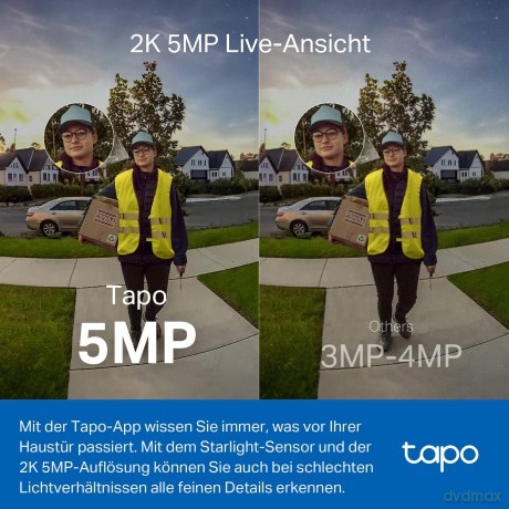TP-Link - Tapo Smart Video Doorbell Camera Kit /Tapo D230S1