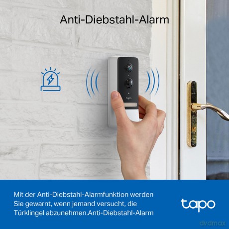 TP-Link - Tapo Smart Video Doorbell Camera Kit /Tapo D230S1