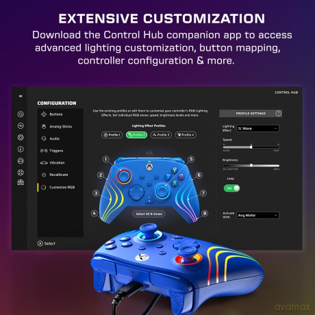 Turtle Beach Afterglow Wave Wired Controller - Blue