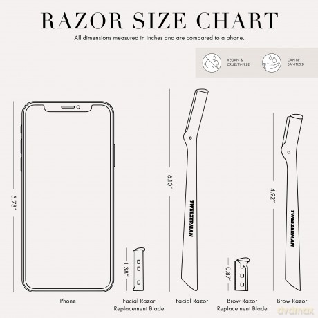 Tweezerman - Brow Razor Replacement Blades
