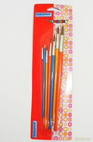 Pędzelki Komplet 6 Sztuk [SZKOŁA]