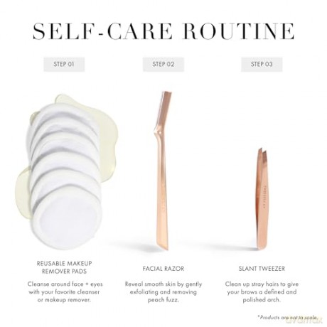 Tweezerman - Retail Facial Razor - Rose Gold - 1