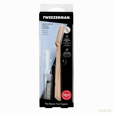 Tweezerman - Retail Facial Razor - Rose Gold - 1