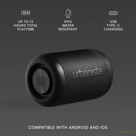 Urbanista - Memphis Midnight Black - Bluetooth Speaker