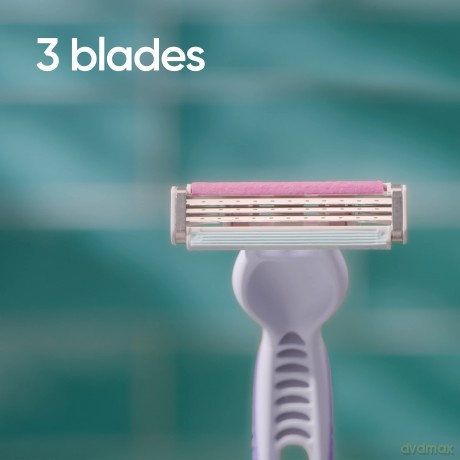 Venus - 3 Colours Disposable Scrapers - Pink/Purple/White - 4 pcs