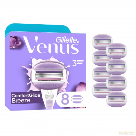 Venus - ComfortGlide Breeze Razor Blades - Purple/White - 8 pcs